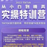 Seven漆·2022Tiktok从小白到精英实操特训营，带你掌握Tiktok账号运营