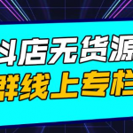 响货·抖店无货源店群，15天打造破500单抖店无货源店群玩法