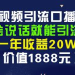 安妈·短视频引流口播号，会说话就能引流，一年收益20W（价值1888元）