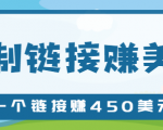 复制链接赚美元，一个链接可赚450+，利用链接点击即可赚钱的项目【视频教程】