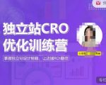 独立站CRO优化训练营，掌握独立站设计秘籍，打造高转化的独立站，让店铺ROI翻倍