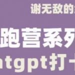 谢无敌ChatGPT打卡营，教你更好地使用ChatGPT来提高工作效率