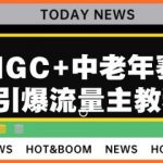 AIGC+中老年赛道引爆公众号流量主，日入5000+不是问题【揭秘】