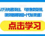 揭秘：月入2万快递项目，可持续变现，小白闭眼入【附视频教程+代发渠道】