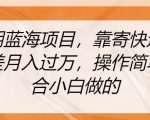 长期蓝海项目，靠寄快递信息差月入过万，操作简单适合小白做的【揭秘】