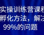 百万IP实操训练营课程，完整的IP孵化方法，解决做号99%的问题