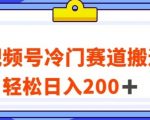 视频号最新冷门赛道搬运玩法，轻松日入200+【揭秘】