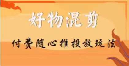 【万三】好物混剪付费随心推投放玩法，随心投放小课抖音教程