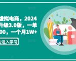 私域虚拟电商，2024全新升级3.0版，一单50-200，一个月1W+【揭秘】