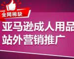 亚马逊成人用品站外营销推广，​成人用品新品推广方案，助力打造类目爆款