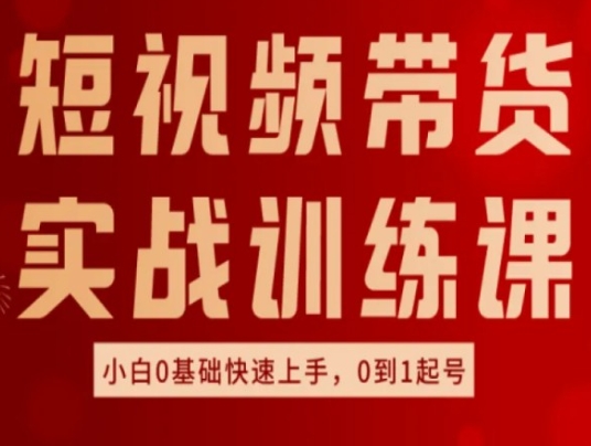 短视频带货实战训练课，好物分享[/erphpdown]实操，小白0基础快速上手，0到1起号