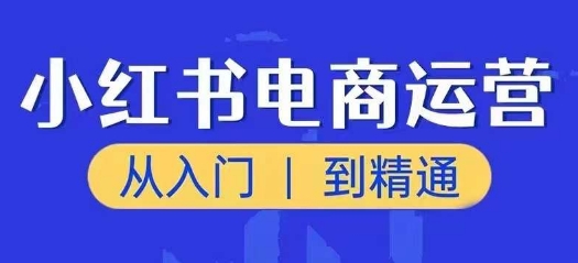 小红书电商运营课，从入门到精通，带你抓住又一个赚钱风口