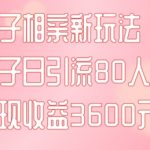 同城搭子相亲新玩法一篇帖子引流80人当日变现3600元(项目教程+实操教程)【揭秘】