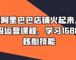 90天阿里巴巴店铺火起来，1688高级运营课程，学习1688运营核心技能