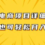 虚拟电商项目详细拆解，兼职全职都可做，每天单账号300+轻轻松松【揭秘】