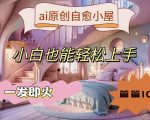 ai原创治愈小屋，小白也能轻松上手，一发即火，篇篇10w+【揭秘】