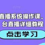 AI智能直播系统操作课，各个平台直播详细教程