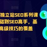 谷歌google独立站SEO系列课程，从零基础到SEO高手，基础知识到高级技巧的覆盖