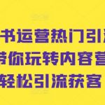 小红书运营热门引流课程，带你玩转内容营销，轻松引流获客