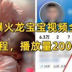 全网爆火龙宝宝视频全套操作流程，播放量2000万+