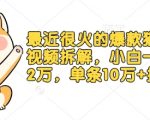 最近很火的爆款猫咪做饭视频拆解，小白一周涨粉2万，单条10万+播放(附保姆级教程)