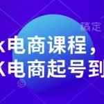 TikTok电商课程，​系统学习TK电商起号到变现