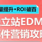 销量提升•ROI破百 独立站EDM邮件营销攻略，如何通过邮件营销每年获得100万美金销售额!