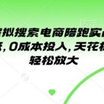 小红书虚拟搜索电商陪跑实战营2.0，门槛极低，0成本投入，天花板高，可以轻松放大