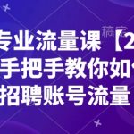 BOSS专业流量课【2025新课】，手把手教你如何提升招聘账号流量