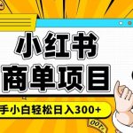 小红书千粉商单，稳定快速变现项目，实现月入6-8k并不是很难