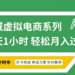 全域虚拟电商变现系列，通过平台出售虚拟电商产品从而获利